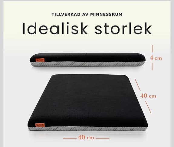 Uppgradera stolarna: Ergonomiska memoryskum-dynor (4-pack)