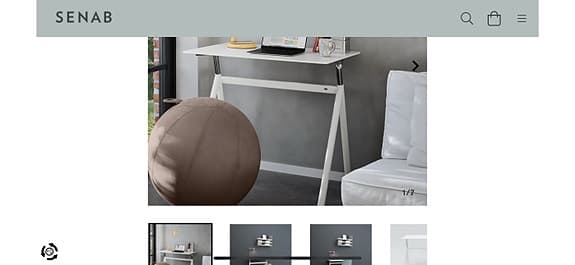 Senab Matting höj-och sänkbart skrivbord (design Dan Ihreborn)