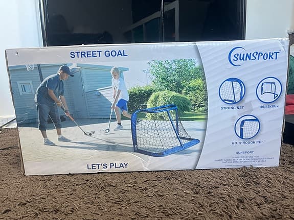Sunset Street Goal innebandymål 80x45x50 cm blå