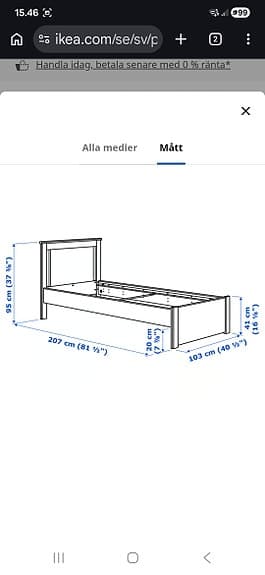 Barn Säng 200/90