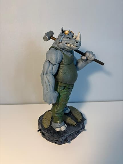 Tmnt Rocksteady Figur - 20 cm