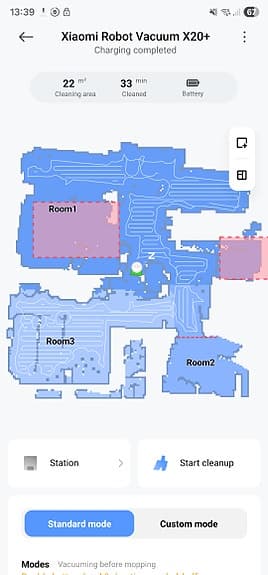 Xiaomi Robot Vacuum X20+ i mycket bra skick inkl. helt nya tillbehör