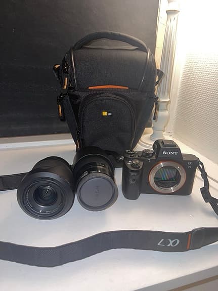 Sony A7 ll med två objektiv
