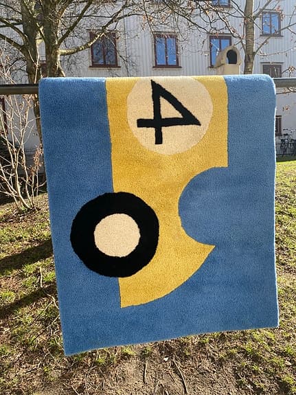 Matta till barnrum - Kateha -Rally Blå