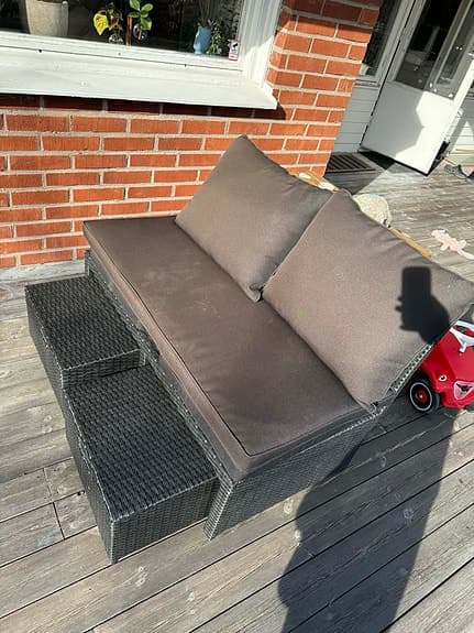 Loungesoffa för uteplats