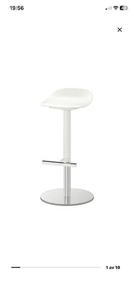 Barbord Billsta & tre barpallar Janinge 76 cm