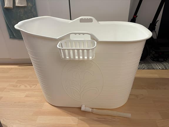 Vuxen Badbalja plast vit
