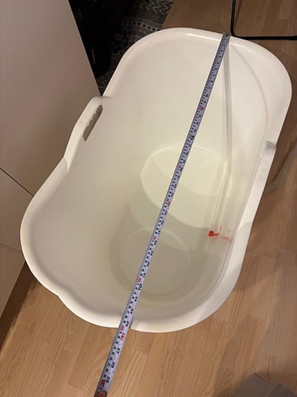 Vuxen Badbalja plast vit