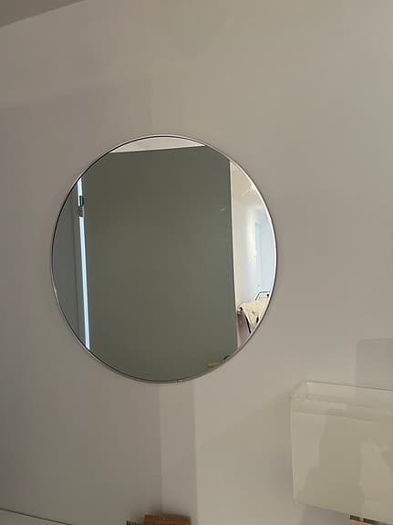 Runt spegel väggspegel glas
