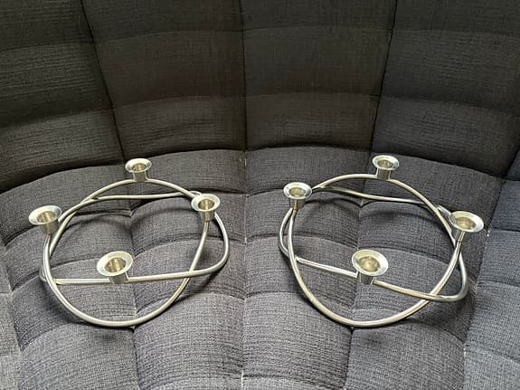 Georg Jensen ljusstakar i rostfritt stål