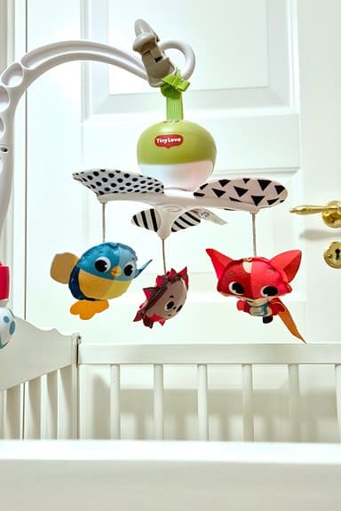 Tiny Love spjälsängsmobil med mjuka figurer flerfärgad