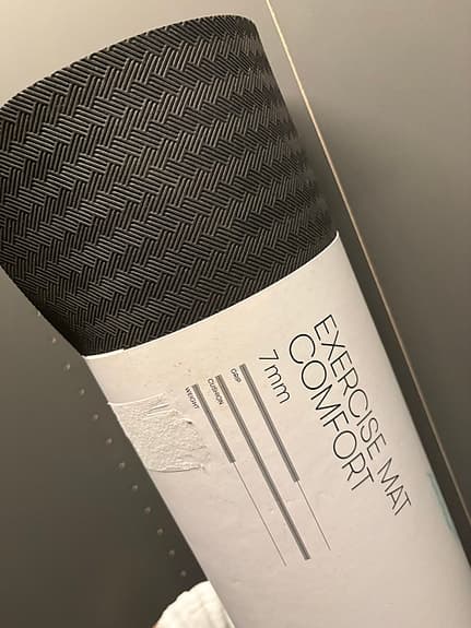 Casall Exercise Mat Comfort träningsmatta 7 mm svart