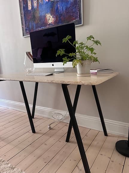 Travertin bordskiva skrivbord HAY
