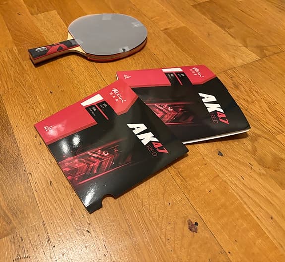 Pingisracket Yinhe T2S och Palio-AK47 röd svamp (172,1g)