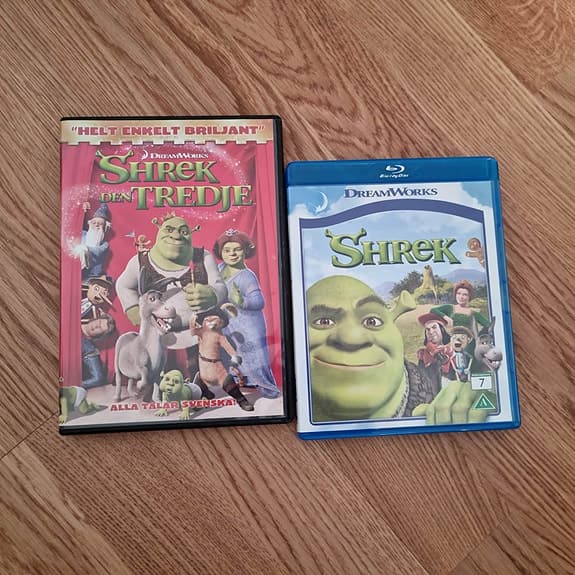 Shrek den Tredje DVD och Shrek Blu-ray