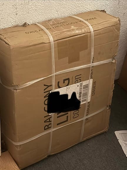 2 st parasollfötter 25 kg – granit från Balcony Living Copenhagen (paketpris)