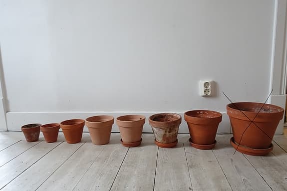 Terrakottakrukor (11-set)
