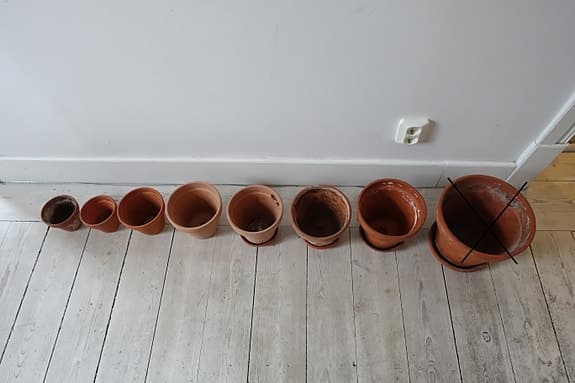 Terrakottakrukor (11-set)