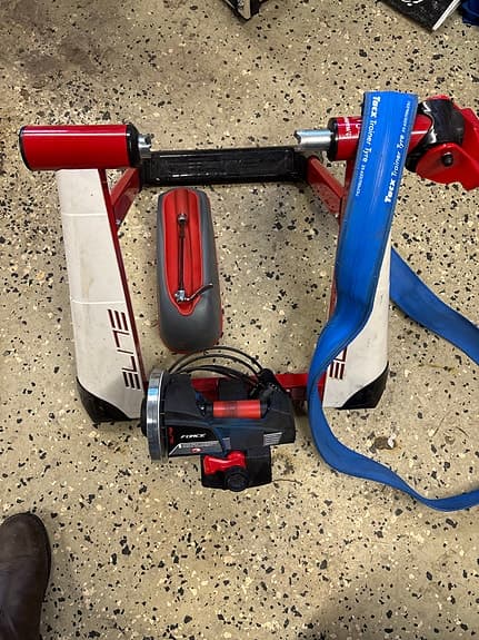 Elite cykeltrainer röd/vit