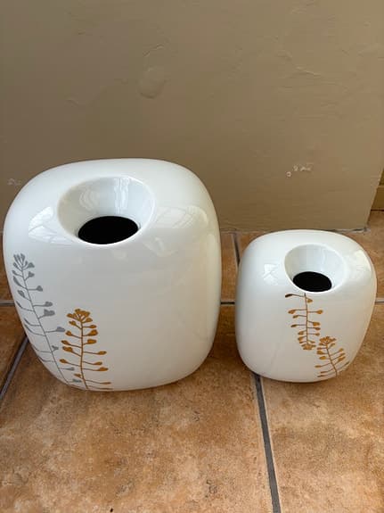 Rosenthal Studio-line Suomi vaser vit porslin med växtdekor