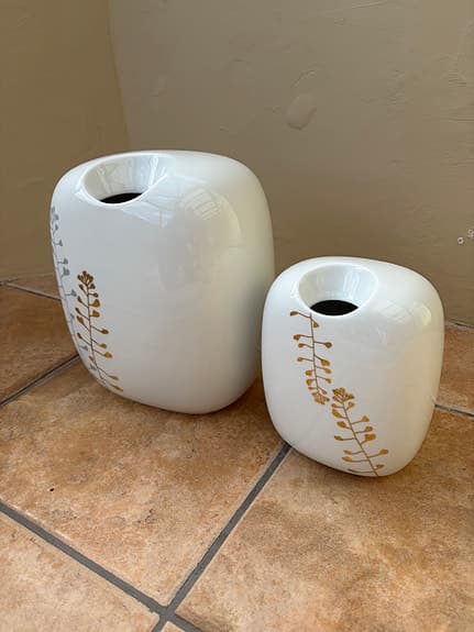 Rosenthal Studio-line Suomi vaser vit porslin med växtdekor