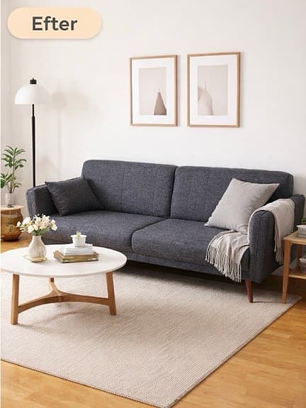Stilren bäddsoffa i nyskick (läs beskrivningen)