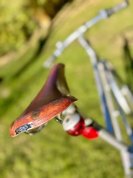 Skeppshult Z cykel silver med Brooks sadel - som ny