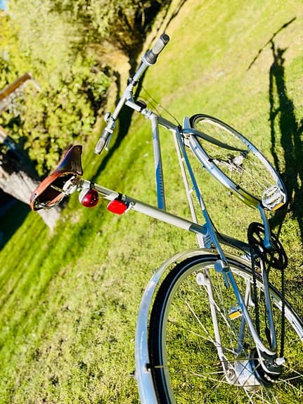 Skeppshult Z cykel silver med Brooks sadel - som ny