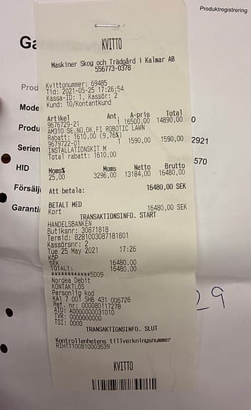 Husqvarna Automower 310 -21