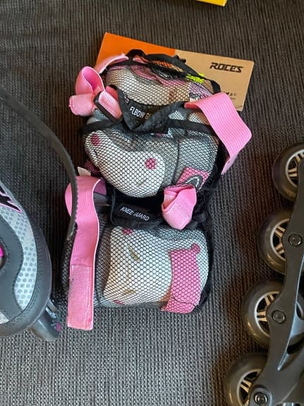 K2 inlines barn storlek 39,5 grå rosa skydd ingår