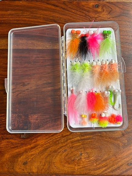 Flugfiskeset ask med  Booby flugor