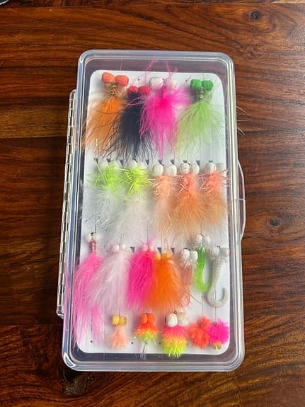 Flugfiskeset ask med  Booby flugor