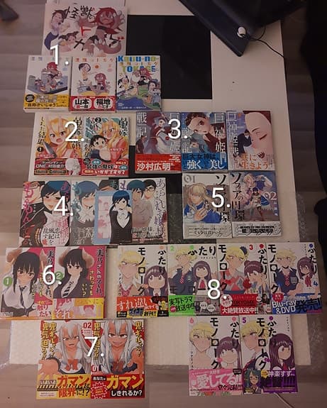 Japanska Manga böcker / serier med Japansk text