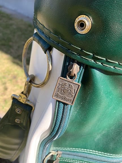 Vintage MacGregor golfset med bag grön