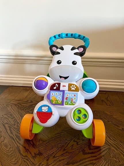 Fisher-Price Zebra Lära-gå-vagn plast flerfärgad