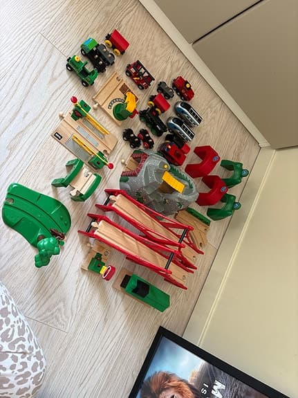 BRIO tågbaneset trä tågbana tåg