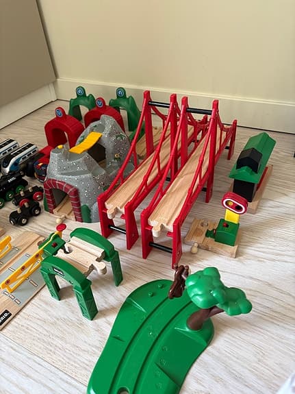 BRIO tågbaneset trä tågbana tåg