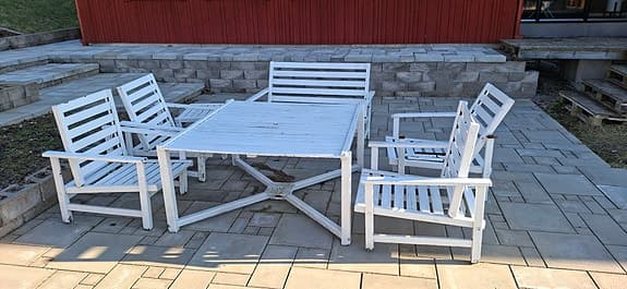 Trädgårdsgrupp, Fri form av Elsa Stackelberg