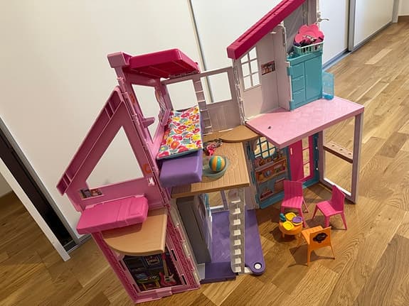 Barbie dockhus flerfärgat plast