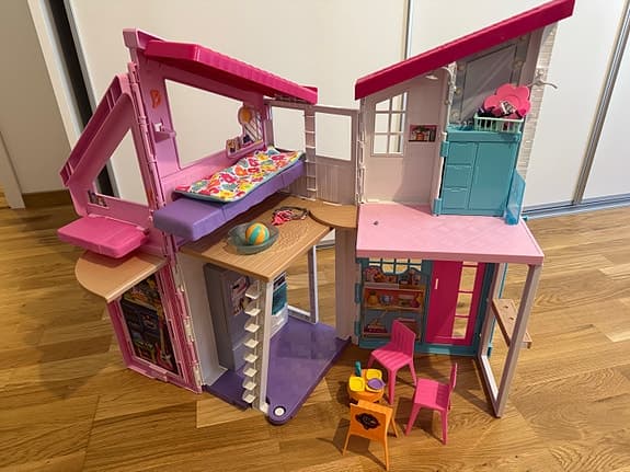 Barbie dockhus flerfärgat plast