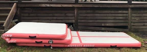 Airtrack Nordic airtrack rosa/vit