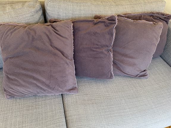 Hemtex prydnadskuddar lila