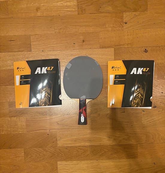 Ny Pingisracket Yinhe T2S och Palio-AK47 gul svamp(166,9g)