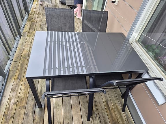 matgrupp för utomhus bruk.