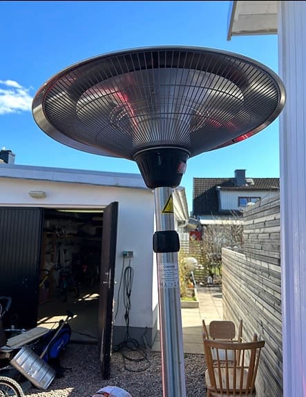 Stående terrassvärmare metall