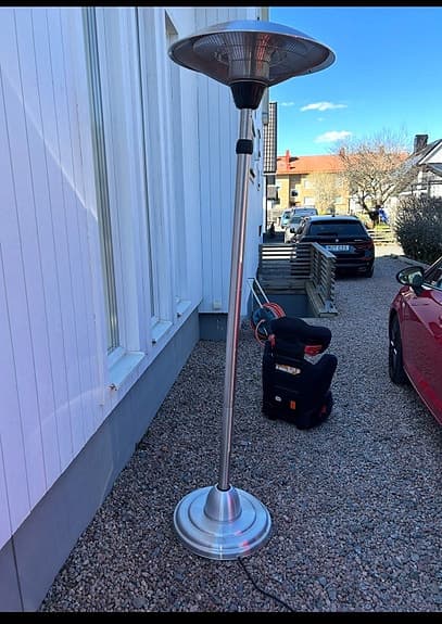Stående terrassvärmare metall