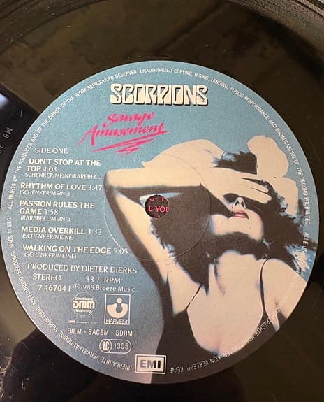 Scorpions Savage Amusement vinylskiva