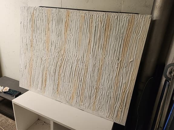 Unik handgjord tavla – modern strukturdesign