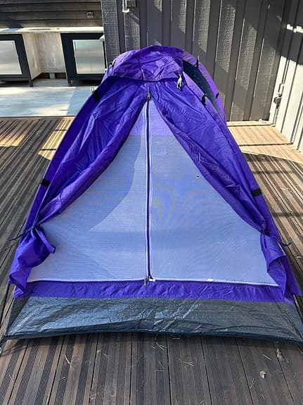 Tält kupoltält blå/lila