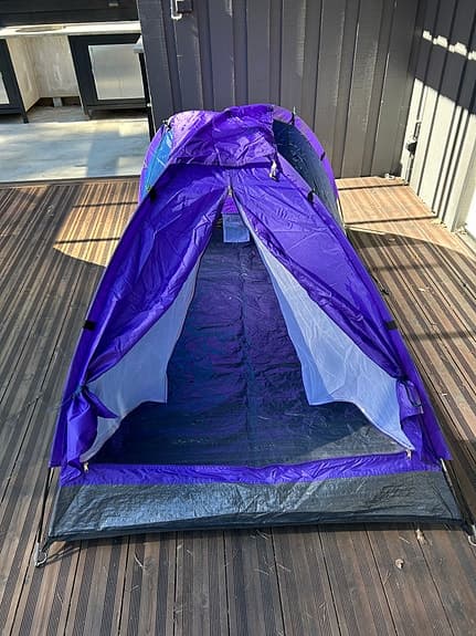 Tält kupoltält blå/lila